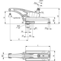 AMF Spannunterlage DIN6326 BG stufenlos verstellb. Kombination von AMF