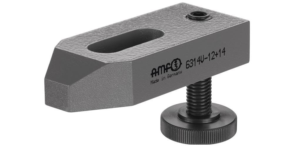 AMF Zwinge Spanneisen Nr. 6314V für T-Nut 12 + 14 mm Spannhöhe 10 - 92 mm von AMF