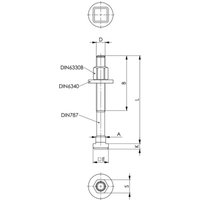 Sechskantmutter DIN6331 M20 geschmiedet AMF Sechskantmutter DIN6331 M20 geschmiedet AMF von AMF