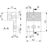 Seitliche Abdeckung für T-Nuten 6486AS 18mm - AMF von AMF