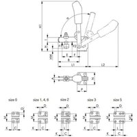 Verschlussspanner Nr.6848H Gr.2 horizontal AMF von AMF