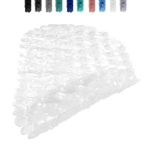 AMFUN Duschmatte rutschfest, Antirutschmatte Dusche mit Saugnäpfen, Maschinenwaschbar Badematte, Anti Rutsch Kiesel Steinoptik Badewannenmatte, Badewannenmatte rutschfest BPA Frei AMFUN Duschmatte rutschfest, Antirutschmatte Dusche mit Saugnäpfen, Maschinenwaschbar Badematte, Anti Rutsch Kiesel Steinoptik Badewannenmatte, Badewannenmatte rutschfest BPA Frei von AMFUN