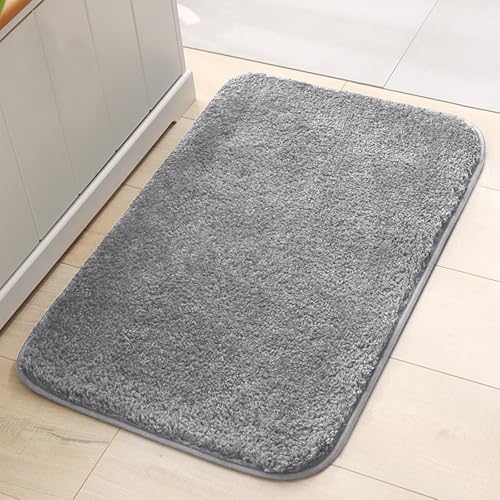 AMFUN Weich Badezimmerteppich, Hellgrau 50 * 80CM von AMFUN