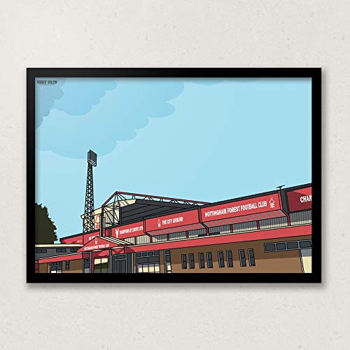 Rogues' Gallery The City Ground Car Park - Nottingham Forest FC - A3 Druck von AMG