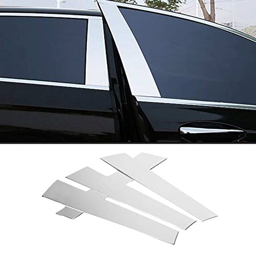 AMGASMG Auto B C Säule Trim Abdeckung für M-ercedes Ben z W222 S-Class S400L S320L S500 2014-2019, Fenster Tür Säulenpfosten Kratzfester Aufkleber, Chrom Edelstahl Mittelsäulen Dekoration Schützend AMGASMG Auto B C Säule Trim Abdeckung für M-ercedes Ben z W222 S-Class S400L S320L S500 2014-2019, Fenster Tür Säulenpfosten Kratzfester Aufkleber, Chrom Edelstahl Mittelsäulen Dekoration Schützend von AMGASMG