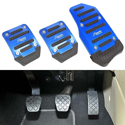 AMGASMG Auto Pedal Abdeckung für Ford Focus - Rutschfestes Fußstütze Set für Gas/Bremse/Kupplung - Metall Pedalkappen - Manuell/Automatikgetriebe Sportpedale, Manual Transmission- Blue AMGASMG Auto Pedal Abdeckung für Ford Focus - Rutschfestes Fußstütze Set für Gas/Bremse/Kupplung - Metall Pedalkappen - Manuell/Automatikgetriebe Sportpedale, Manual Transmission- Blue von AMGASMG