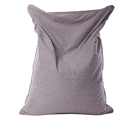 AMGJ Extra großer Sitzsack Bezug ohne Füllung(ohne Füllung), Premium Lazy Schlafsofa Sitzsackhülle für Kinder und Erwachsene,Warm Gray,130x160cm von AMGJ