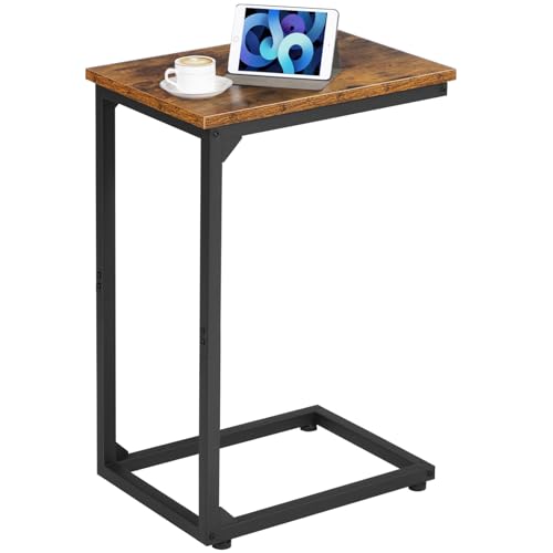 AMHANCIBLE C-förmiger Beistelltisch, kleiner Raum, Wohnzimmer EHET02CBR-1 von AMHANCIBLE