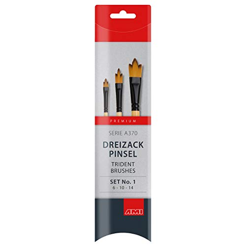 Pinselset A370 Synthetic Dreizack 3er Set von AMI