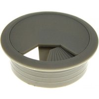 Amig - Kabeldurchlaß 60 mm grau Kabeldurchführung Kabeldose Kabelführung Kunststoff von AMIG