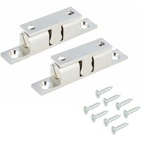 Amig - Paar Doppelkugelschnäpper Doppelkugelschnapper Kugelschnapper vernickelt 43mm von AMIG