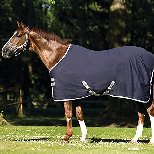 Horseware Amigo Stable Sheet 0g- Navy/Silver Horseware Amigo Stable Sheet 0g- Navy/Silver von AMIGO