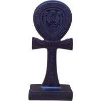 Ein Wunderbares Modell Des Ankh Schlüssels Lebens in Schwarzer Farbe Handgefertigt von AMIIDOS