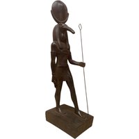Wunderschöne Große Statue Von Thoth Black Handmade von AMIIDOS