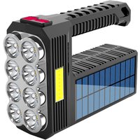 Amirror Smart Ug - Ultrahelle Anti-Fall-LED-Taschenlampe für den Außenbereich, tragbarer Scheinwerfer mit großer Reichweite, 8 Köpfe, Solar und von AMIRROR SMART UG
