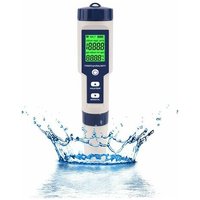 Amirror Smart Ug - Elektronischer PH-Meter-Tester, 5-in-1 PH-Tester, Taschenthermometer, Wasserqualität, ph, ec, Salz, tds für Zuhause, Pool, von AMIRROR SMART UG