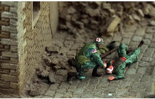 AMITD 1/72 Scale Soldiers in Winter Uniform Figurine, Conscript in Winter Figure, Driver Soldier Figurine, Miniature Figure Tabletop Display Collection for Military Enthusiasts (Paramedics & Wounded) AMITD 1/72 Scale Soldiers in Winter Uniform Figurine, Conscript in Winter Figure, Driver Soldier Figurine, Miniature Figure Tabletop Display Collection for Military Enthusiasts (Paramedics & Wounded) von AMITD