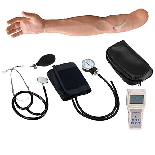 AMITD Life Size Arm Model for Blood Pressure Practice with Korotkaff Gap Sound + Blood Pressure Cuff + Stethoscope for Training and Assessment for Blood Pressure Measurement von AMITD