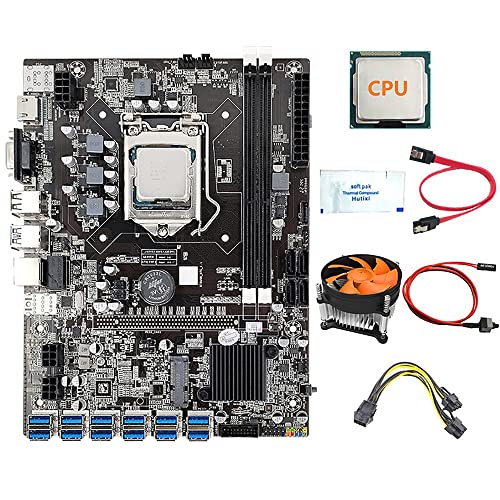 AMIUHOUN 12 GPU B75 BTC Mining Motherboard + CPU + Lüfter ++ Stromkabel + Switch Kabel 12 USB 3.0 Slot LGA1155 DDR3 RAM SATA3.0 AMIUHOUN 12 GPU B75 BTC Mining Motherboard + CPU + Lüfter ++ Stromkabel + Switch Kabel 12 USB 3.0 Slot LGA1155 DDR3 RAM SATA3.0 von AMIUHOUN