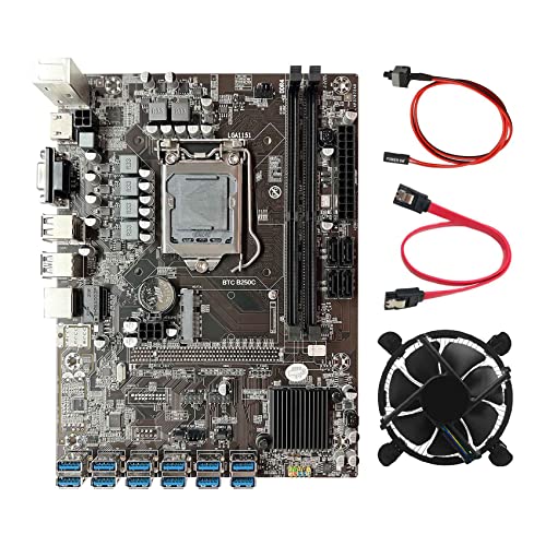 AMIUHOUN B250C 12P Motherboard für LGA1151 12 USB 3.0 PCIE GPU Slot + Kabel + Switch Kabel AMIUHOUN B250C 12P Motherboard für LGA1151 12 USB 3.0 PCIE GPU Slot + Kabel + Switch Kabel von AMIUHOUN