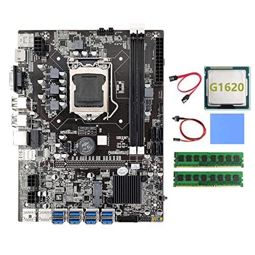 AMIUHOUN B75 BTC Motherboard 8XUSB + G1620 CPU + 2XDDR3 4G 1333Mhz RAM + Kabel + Switch Kabel + Thermal Pad B75 USB Motherboard AMIUHOUN B75 BTC Motherboard 8XUSB + G1620 CPU + 2XDDR3 4G 1333Mhz RAM + Kabel + Switch Kabel + Thermal Pad B75 USB Motherboard von AMIUHOUN