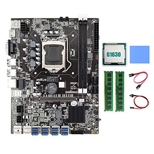 AMIUHOUN B75 BTC Motherboard 8XUSB + G1630 CPU + 2XDDR3 4G 1333Mhz RAM + Kabel + Switch Kabel + Thermal Pad B75 USB Motherboard AMIUHOUN B75 BTC Motherboard 8XUSB + G1630 CPU + 2XDDR3 4G 1333Mhz RAM + Kabel + Switch Kabel + Thermal Pad B75 USB Motherboard von AMIUHOUN