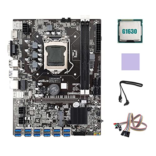AMIUHOUN B75 ETH Mining Motherboard 12 x USB + G1630 CPU + SATA-Kabel + Lichtschalterkabel + B75 USB BTC Mining Motherboard AMIUHOUN B75 ETH Mining Motherboard 12 x USB + G1630 CPU + SATA-Kabel + Lichtschalterkabel + B75 USB BTC Mining Motherboard von AMIUHOUN