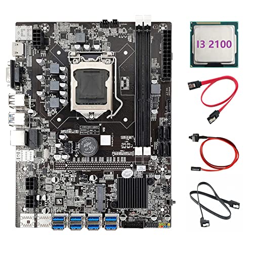 AMIUHOUN B75 ETH Mining Motherboard 8XPCIE auf USB + I3 2100 CPU + 2XSATA Kabel + Switch Kabel LGA1155 MSATA B75 USB Motherboard AMIUHOUN B75 ETH Mining Motherboard 8XPCIE auf USB + I3 2100 CPU + 2XSATA Kabel + Switch Kabel LGA1155 MSATA B75 USB Motherboard von AMIUHOUN