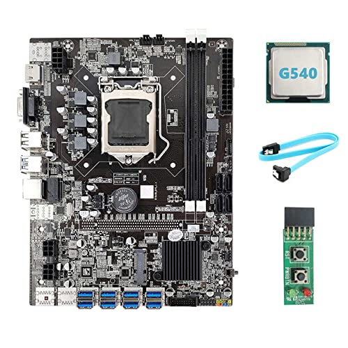 AMIUHOUN B75 USB ETH Mining Motherboard 8XUSB 3.0+G540 CPU + Switch Board + Cable LGA1155 DDR3 B75 USB BTC Motherboard von AMIUHOUN