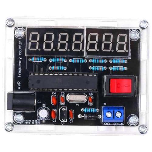 AMIUHOUN Frequenzmesser, 10 MHz, DIY-Set, Frequenzzähler, AVR-Frequenz mit Schalenzähler 0,000 001 Hz Auflösung, einfache Installation von AMIUHOUN