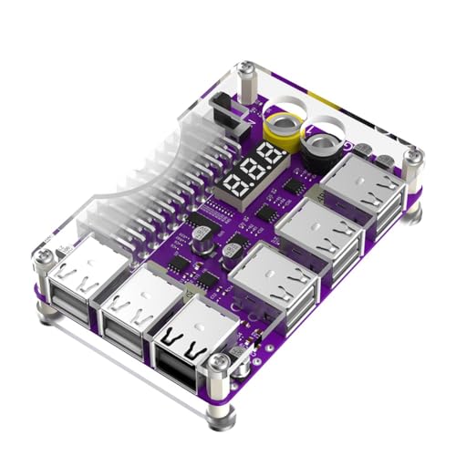 AMIUHOUN Netzteil-Anschluss, Netzteil, Breakout-Board, ATX, 24-poliger Netzmodul-Adapter mit 12 Anschlüssen, USB 2.0 und QC 2.0/3.0 und 12 V Ausgang AMIUHOUN Netzteil-Anschluss, Netzteil, Breakout-Board, ATX, 24-poliger Netzmodul-Adapter mit 12 Anschlüssen, USB 2.0 und QC 2.0/3.0 und 12 V Ausgang von AMIUHOUN