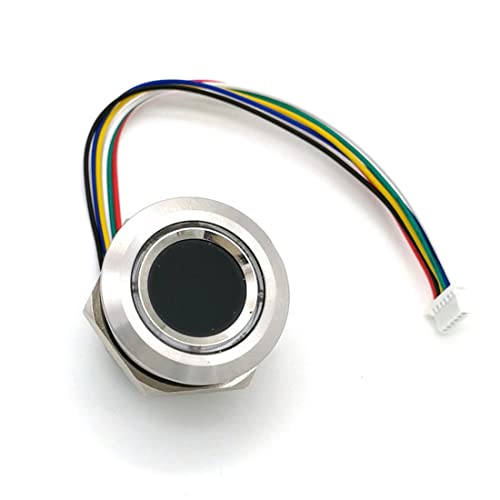 AMIUHOUN R503 Runder RGB-Ringanzeiger, LED-Steuerung, DC 3,3 V, MX1,0-6-polig, kapazitives Fingerabdruckmodul, Sensor-Scanner, 15 mm von AMIUHOUN