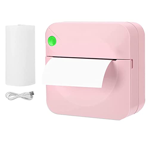 AMIUHOUN Tragbarer Mini--Taschendrucker, Smartphone-Fotodrucker, kabelloser Mini-Thermodrucker, Tintenlos, Pink AMIUHOUN Tragbarer Mini--Taschendrucker, Smartphone-Fotodrucker, kabelloser Mini-Thermodrucker, Tintenlos, Pink von AMIUHOUN