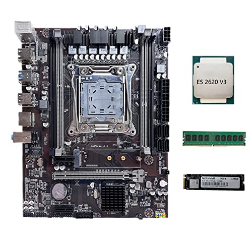 AMIUHOUN X99 Motherboard LGA2011-3 Computer-Motherboard unterstützt DDR4 RAM mit E5 2620 V3 CPU + DDR4 4 GB 2133 MHz RAM + M.2 SSD 128G AMIUHOUN X99 Motherboard LGA2011-3 Computer-Motherboard unterstützt DDR4 RAM mit E5 2620 V3 CPU + DDR4 4 GB 2133 MHz RAM + M.2 SSD 128G von AMIUHOUN
