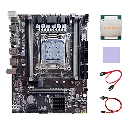 AMIUHOUN X99 Motherboard LGA2011-3 Computer-Motherboard unterstützt DDR4 RAM mit E5 2650 V3 CPU + SATA-Kabel + Switch-Kabel + -Pad AMIUHOUN X99 Motherboard LGA2011-3 Computer-Motherboard unterstützt DDR4 RAM mit E5 2650 V3 CPU + SATA-Kabel + Switch-Kabel + -Pad von AMIUHOUN