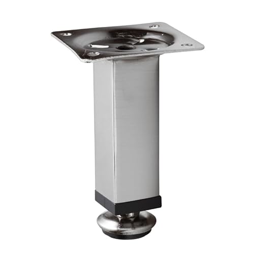 AMIX Möbelbein D-737-3 H-100 mm, Edelstahl Möbelfuß, stabile Schrank- und Tischbeine, quadratisch, höhenfest, modernes Design AMIX Möbelbein D-737-3 H-100 mm, Edelstahl Möbelfuß, stabile Schrank- und Tischbeine, quadratisch, höhenfest, modernes Design von AMIX