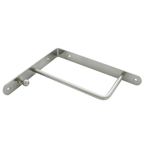 AMIX Regalträger Wandhalterung Metall 250×195 mm Mattchrom, stabiler Wandhalter für Holz-, Glas- und Laminatregale, Modell AM02 von AMIX