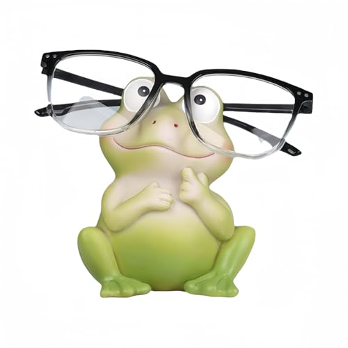 AMJDGEU Netter Tier Brillenhalter für Home Office Schreibtisch Dekoration Geschenk (Frosch) von AMJDGEU