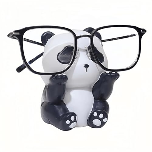 AMJDGEU Netter Tier Brillenhalter für Home Office Schreibtisch Dekoration Geschenk (Panda) von AMJDGEU