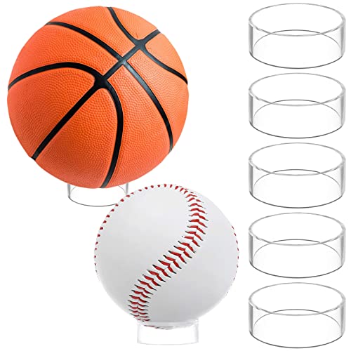 5 Stück Acryl Transparent Display Ständer, Ballhalter Kugelhalter Transparenter Acryl Riser Display Ständer Transparente Acrylständer Riser Regal Acryl Display Ständer für Golf Ball Kristallkugel von AMJKEJI