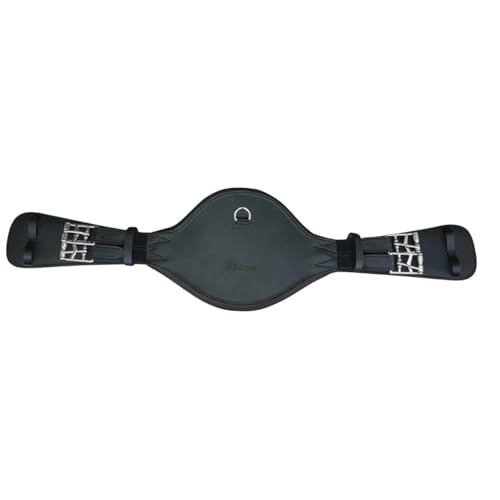 AMKA JH anatomischer Kurzgurt für Dressur aus Leder ergonomisch, anpassbar Anti-Rutsch Funktion von AMKA