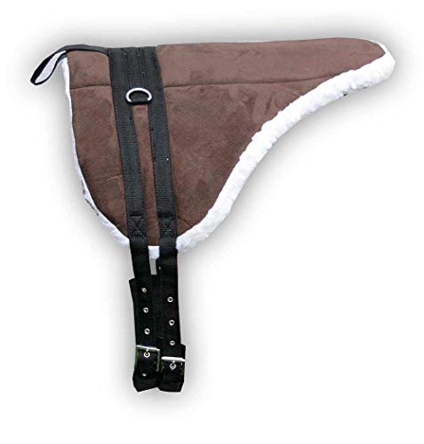 AMKA Shetty Pony Reitkissen mit Sattelgurt Bareback Pad Pony Reitkissen braun von AMKA
