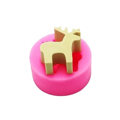 Fondant Silikon Form 2 Stücke Weihnachten Reh Fondant Silikonform Kuchen Dekoration Diy Epoxy Ornament Form von RTSP