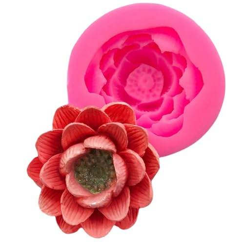 Formen Fondant Kuchen Dekorieren 2 Stücke Sukkulente Fondant Kuchen Dekoration Form Backen Diy Silikon Seerose Lotus von RTSP