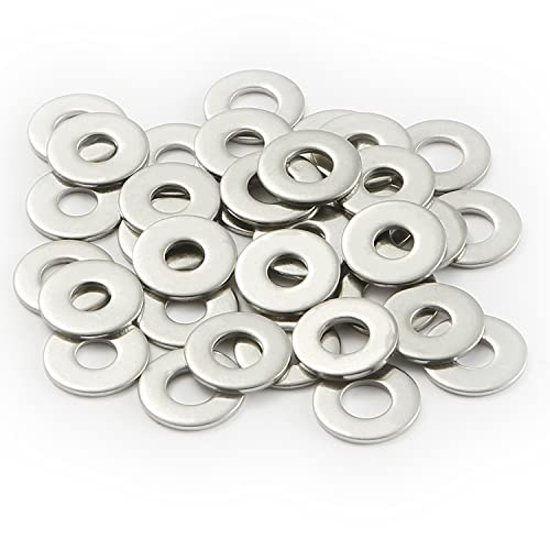 AMLOOPH Unterlegscheiben M2,5,Große Flach Unterlegscheiben M2,5 X 6mm Dicke 0,5mm Edelstahl Beilagscheiben DIN125 A2 V2A(100 Stück) M2,5 Unterlegscheiben Edelstahl Für Schrauben Muttern Gewindestange von AMLOOPH