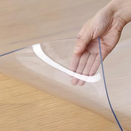 Bodenschutzmatte Bürostuhl Für Harte Böden PVC Bürostuhl Unterlage 1,5mm Dick Antirutschmatte Transparent Schreibtischstuhl Unterlage Leicht Zu Reinigen/Schneiden Für Büro Und Wohnen ( Size : 100x140c von AMMOI