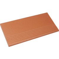 Ammonit Keramik - Treppenfliese Spaltplatte 24 x 11,5 cm rot-natur Spaltplatten von AMMONIT KERAMIK