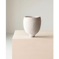 Große Weiße Keramikvase, Matt Weiß Glasierte Vase, Moderner Keramikakzent, Abstrakte Unregelmäßige Formvase, 31 cm Höhe Große Weiße Keramikvase, Matt Weiß Glasierte Vase, Moderner Keramikakzent, Abstrakte Unregelmäßige Formvase, 31 cm Höhe von AMMceramicsDeco
