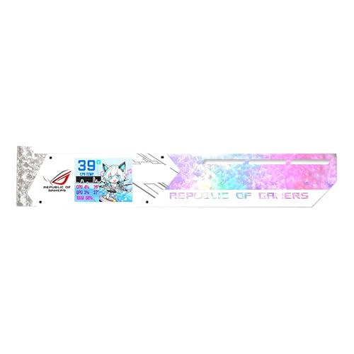 AMOC GPU Bracket RGB Grafikkartenhalter, 2,2-Zoll 5V 3-Pin Display GPU-Halterung für Grafikkarte Der 30er-Serie (ROG-Version) von Ereno