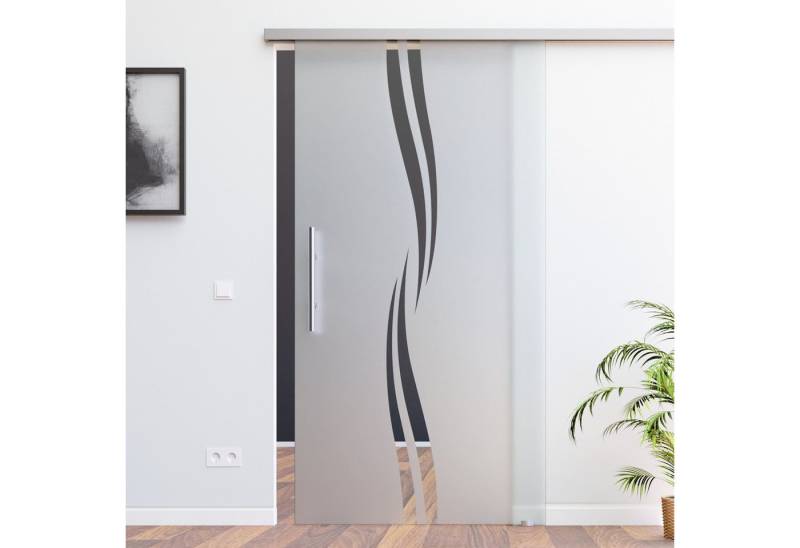 AMOD Glasschiebetür M2-ASE / SoftClose -220-GE420 (SlimLine / SoftClose-Selbsteinzüge, Komplett-Set) von AMOD